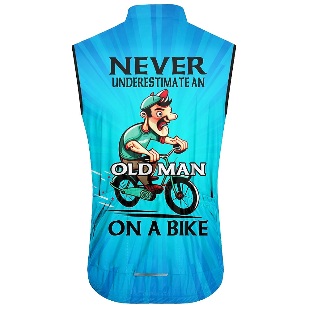 Per uomo Gilet da ciclismo Maglia da Ciclismo Grafico Lettere & Numeri Senza Maniche Bicicletta Gilet / Panciotto Maglia Top con 3 tasche posteriori Mountain Bike MTB Ciclismo su strada Asciugatura del 2026 a $26.99 –P1