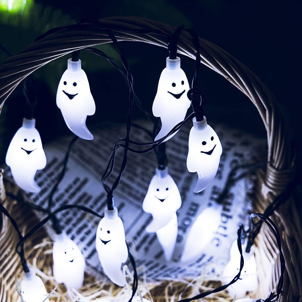 Halloween Solar String Lights Outdoor Waterproof Bat Ghost Spider Skull Hand Light 6.5m 30LEDs 8 Modes Halloween Patio Yard Garden Balcony Fence Halloween Outdoor Party Indoor Decoration 2026 - $11.49 –P13
