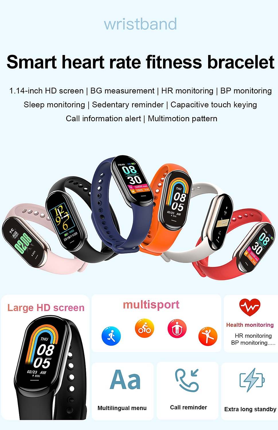 iMosi M8 Smart Watch 1.14 inch Smartwatch Fitness Running Watch Bluetooth Pedometer Call Reminder Activity Tracker Compatible with Android iOS Women Men Waterproof Message Reminder Camera Control IP68 2025 - $35.99 –P1