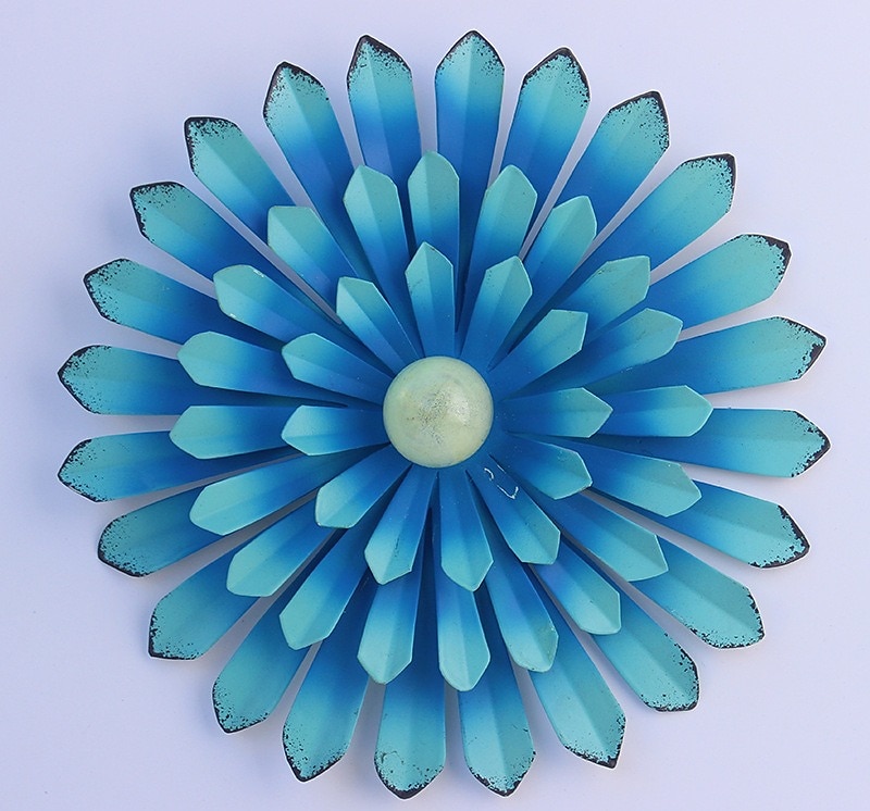 1 kpl metallikukkia seinäkoristelu kukka seinäveistos, käsinmaalattu kukkaveistos, metalliseinä taide ripustettava seinäsisustus sisätiloihin kotitoimistoon kylpyhuone keittiö makuuhuone olohuone 2026 - $11.49 –P7