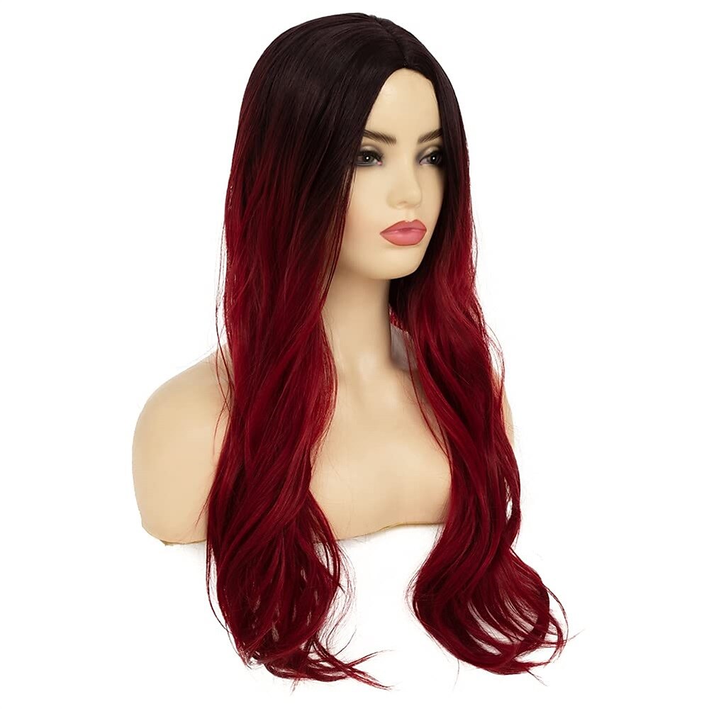 peruci ondulate lungi, ondulate, ondulate, pentru femei, peruci din păr sintetic, păr cu rădăcini întunecate, cosplay, petrecere de Halloween zilnic pentru femei, perucă plină 2025 - $23.99 –P14