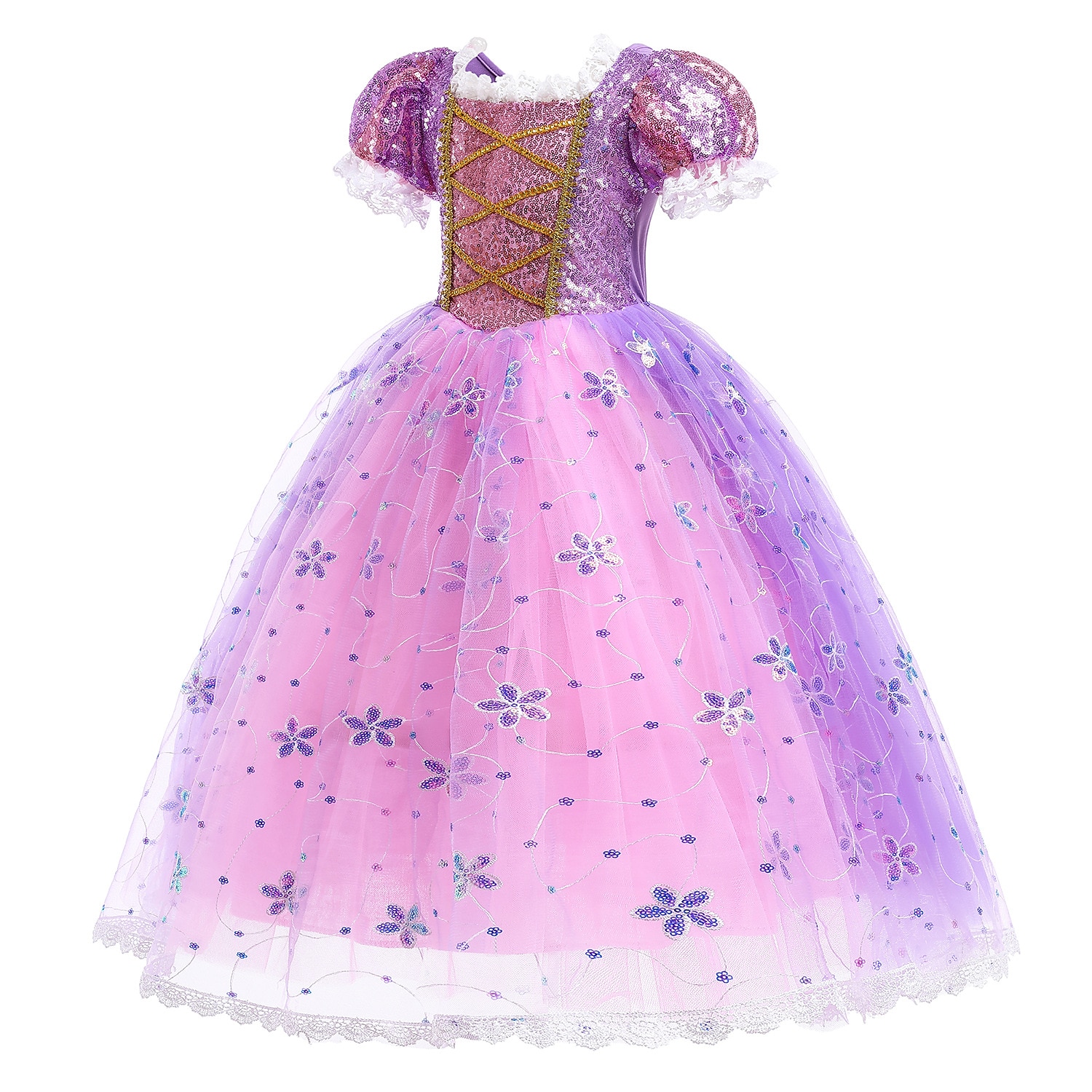 Prințesă Rapunzel Rochii Manta Rochie de fete cu flori Cosplay Partidul costumelor for Fete Pentru copii Zuia Copiilor Mascaradă Nuntă Invitat la nunta 2026 - $41.99 –P4