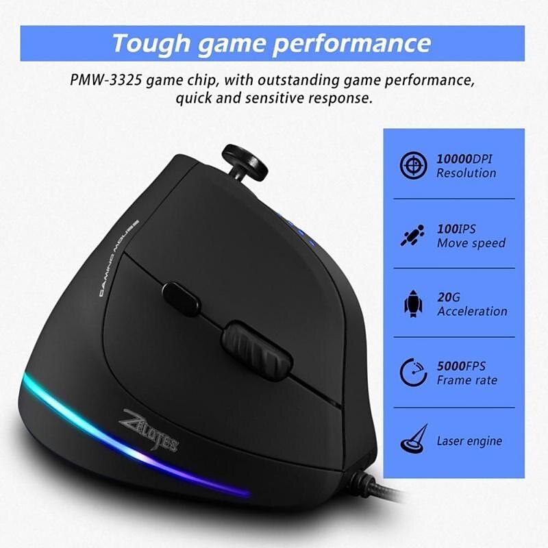 Gaming Mouse Programmable 11 Buttons USB Wired RGB Optical Remote Ergonomic Mouse Gamer Mice For PUBG LOL 2025 - $43.99 –P11