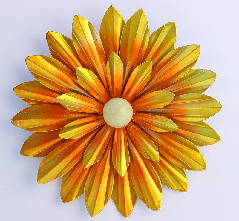 1 kpl metallikukkia seinäkoristelu kukka seinäveistos, käsinmaalattu kukkaveistos, metalliseinä taide ripustettava seinäsisustus sisätiloihin kotitoimistoon kylpyhuone keittiö makuuhuone olohuone 2026 - $11.49 –P11