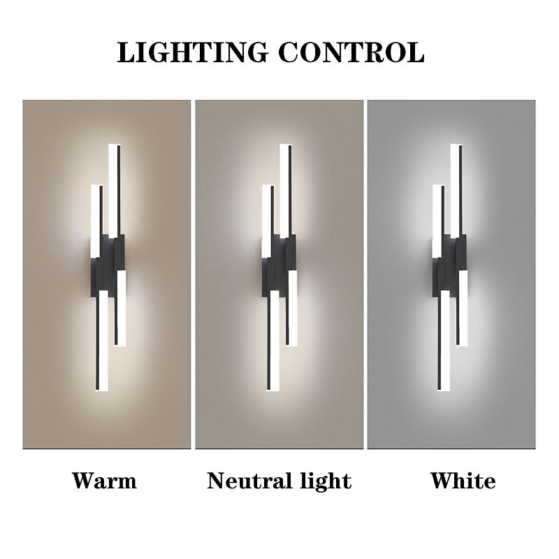 lightinthebox Aplique de pared LED Aplique de pared de 74 cm Apliques de pared de acrílico LED Lámpara de pared del porche larga Accesorio adecuado para sala de estar Blanco cálido 110-240 V 2025 - $165.99 –P8