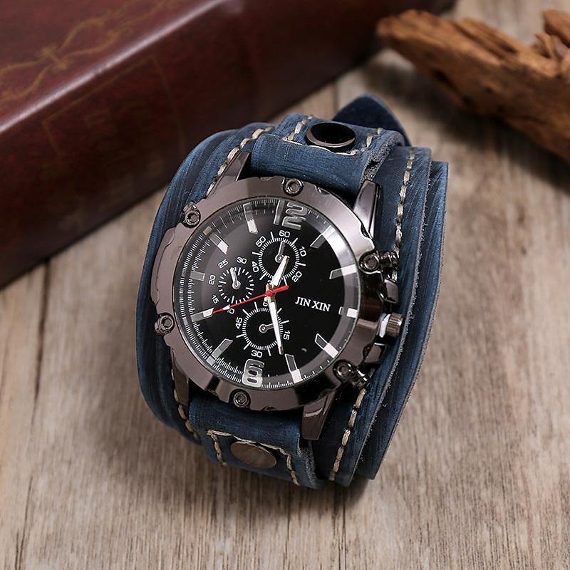 Men Quartz Watch Casual Date Genuine Leather Watch 2025 - $13.99 –P8