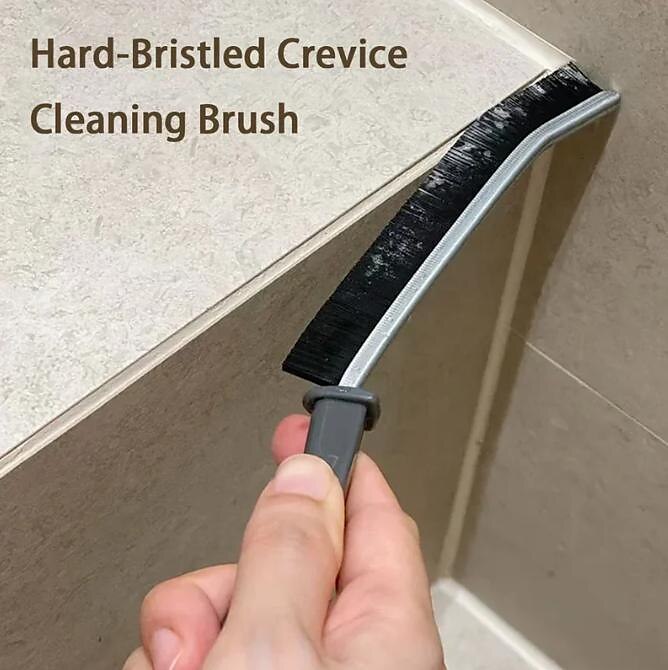 1pc Multifunctional Long Crevice Brush For Washing Machine, Tub Cleaning, Hard  Bristles Cleaning Brush, With Handle Cleaning Tool, Window Groove Cleaning