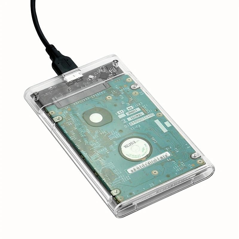 Festplattengehäuse 2,5 USB 3.0 SATA-Gehäuse transparenter externer Caddy HDD SSD 2025 - $12.99 –P1