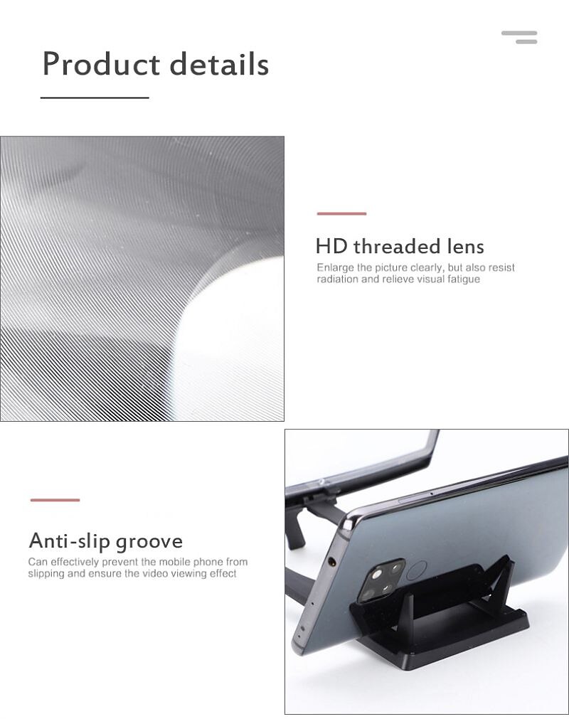 10 Inch Mobile Phone Screen Amplifier Pull-out Creative Stretching 3D Mobile Phone Magnifying Glass Bracket Amplifier 2025 - $13.99 –P5