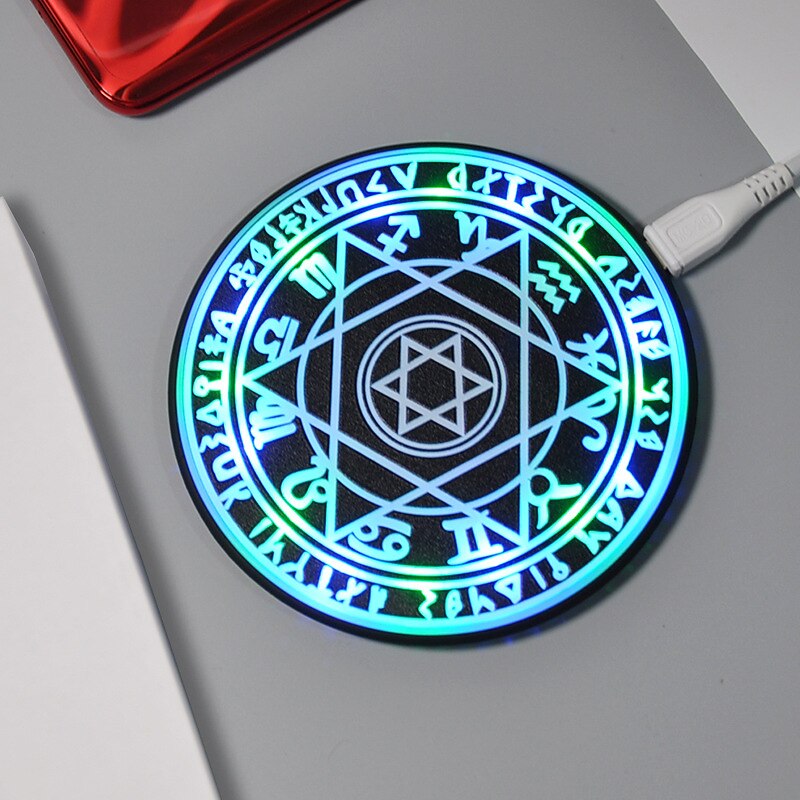 New Super Fast Charger 30W/20W/15W/10W Qi Wireless Fast Charger Glowing Magic Array Qi Wireless Charger Charging Pad for iPhone iPhone12 iphone 11 Samsung S20 Note20 Huawei Xiaomi 2025 - $15.99 –P10