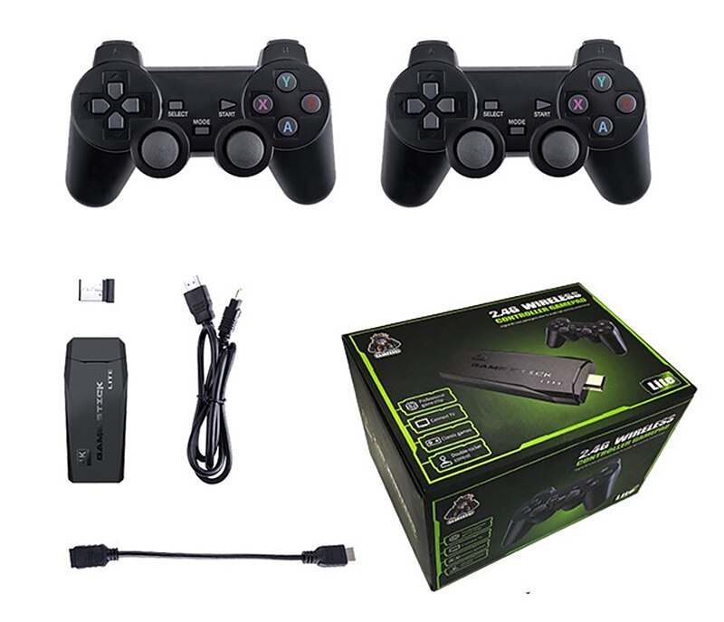 2025年 データカエルレトロビデオゲームコンソール2.4gワイヤレスコンソールゲームスティック4k 10000ゲームポータブルビデオゲームデンディゲームコンソールテレビ用、友人や子供へのクリスマス誕生日パーティーギフト  コレクション – $44.99 –P8