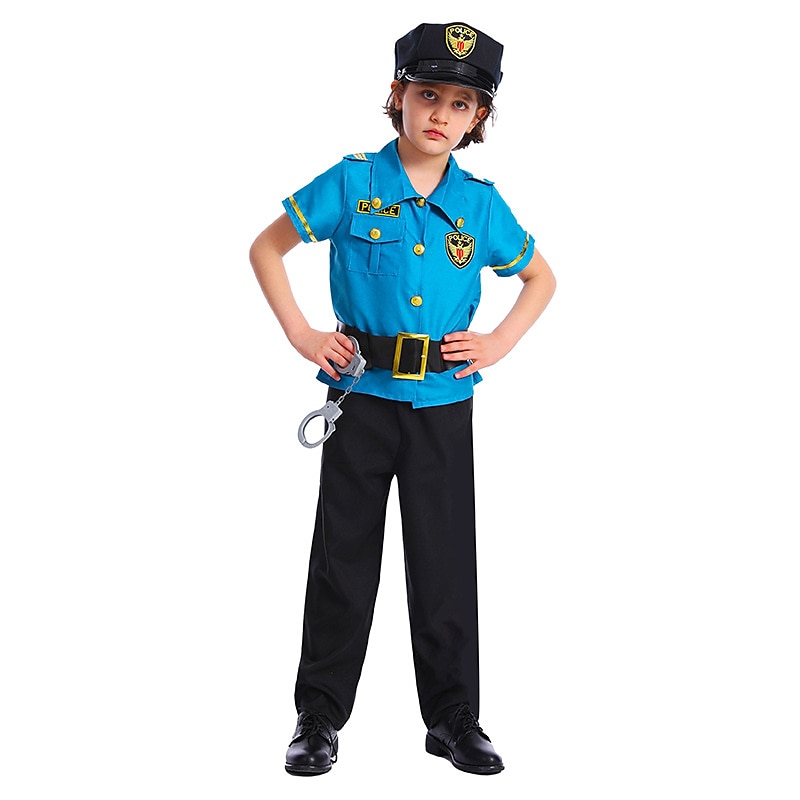 Disfraz De Policía Infantil, Azul Marino, Para Carnaval, Fiesta, Teatro -  Trajes De Cosplay - AliExpress