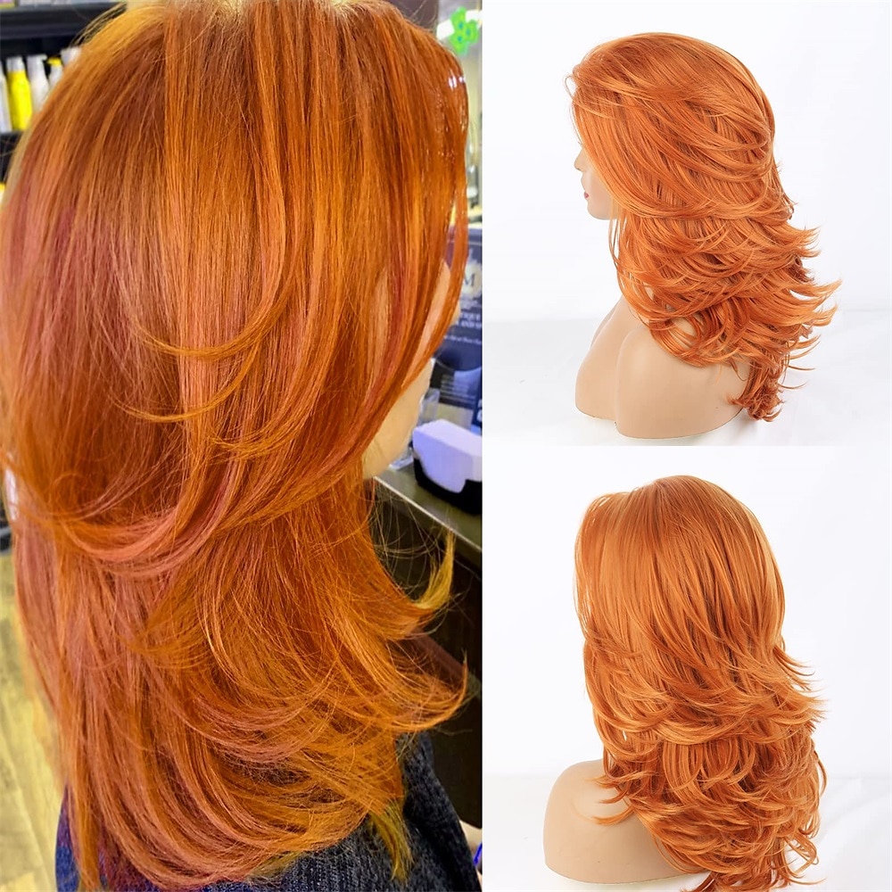 perruques grises longues couches pour femmes perruque ondulée argentée perruques de remplacement de cheveux d'aspect naturel perruque de cheveux synthétiques résistant à la chaleur pour une de 2025 ? $23.99 –P2
