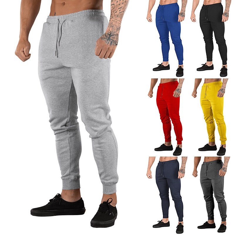 Men's Joggers Sweatpants Drawstring Bottoms Athletic Athleisure