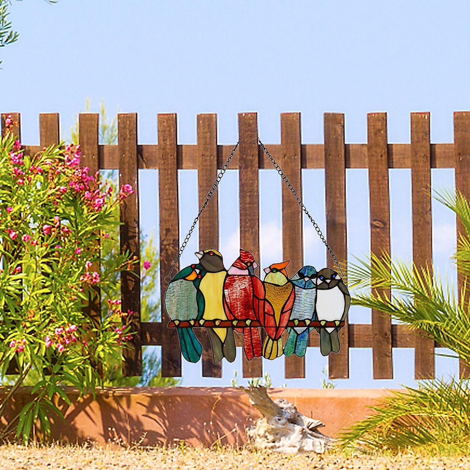 witraże okienne, dekoracyjne 9 ptaków na witrażu drucianym, rękodzieło witrażowe, pomysł na prezent na urodziny, Wielkanoc, Boże Narodzenie lub na każdą okazję 2026 - $9.99 –P2