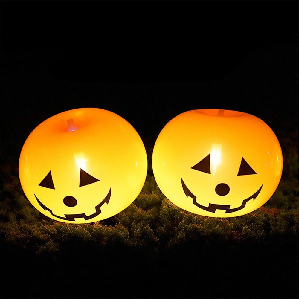 20 pezzi di decorazioni di Halloween, palloncini di zucca, decorazioni luminose con pompa, oggetti di scena di Halloween per esterni e interni, lanterne di zucca, palloncini luminosi a LED, festa di Halloween del 2025 a $19.49 –P3