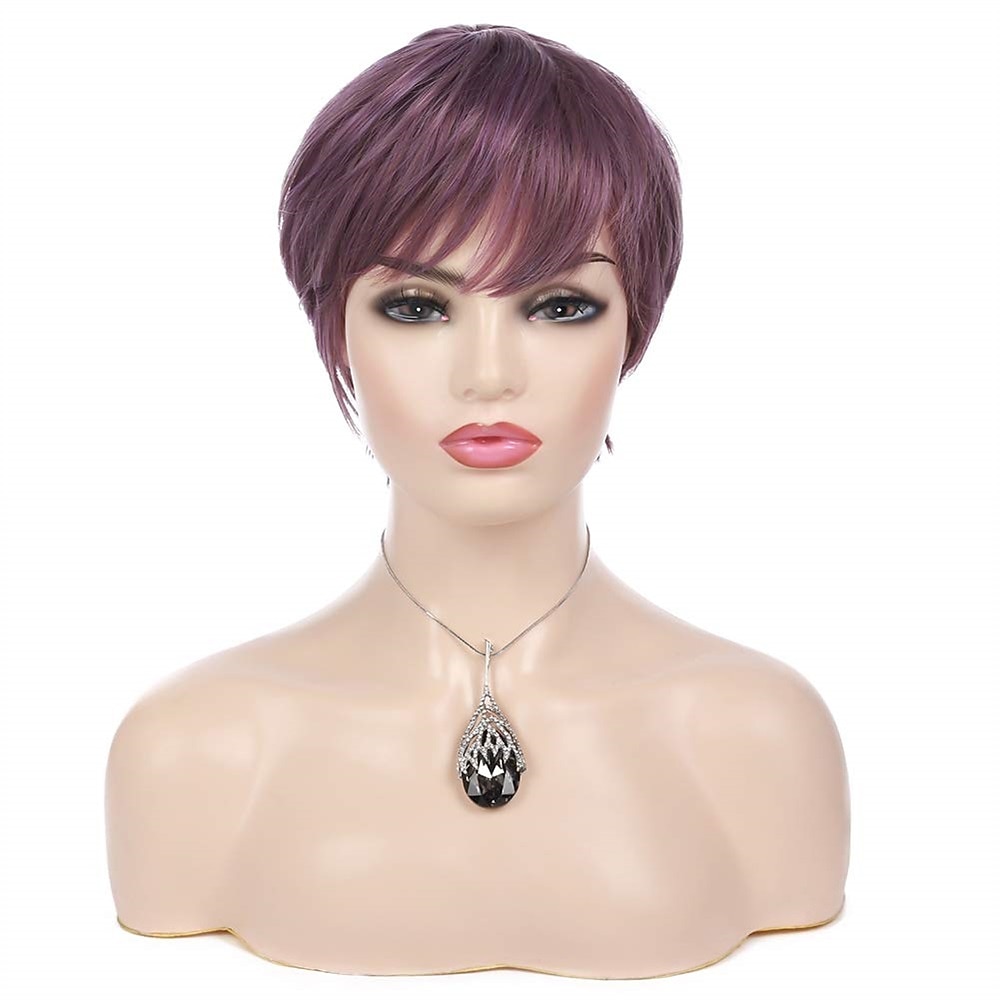 parrucche bianche crema corte per parrucca da folletto cosplay da donna sintetica naturale del 2025 a $21.99 –P6