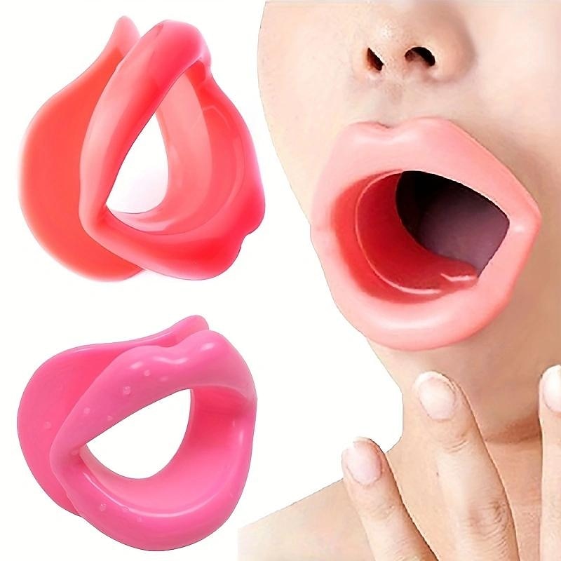 Moldeador de labios de silicona, entrenador de sonrisas portátil, herramienta de belleza, tensor de boca, entrenador facial para niñas, mujeres y damas 2025 - $7.99 –P2