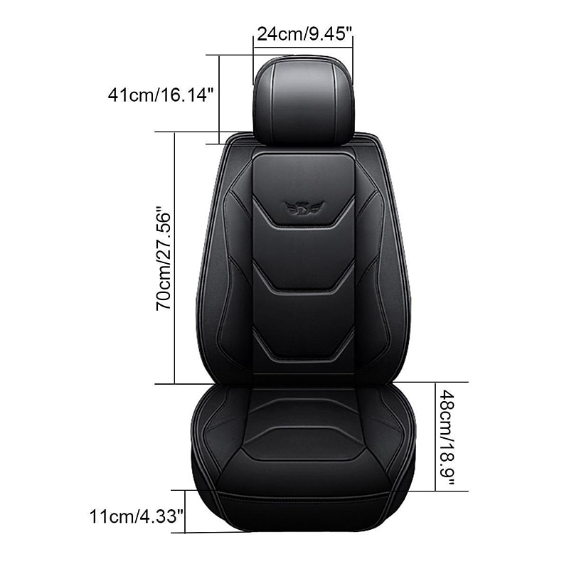 Juego completo de lujo para 5 asientos funda de asiento delantero de coche universal 5D de PU impermeable almohadilla de protector de asiento transpirable 2025 - $117.99 –P9