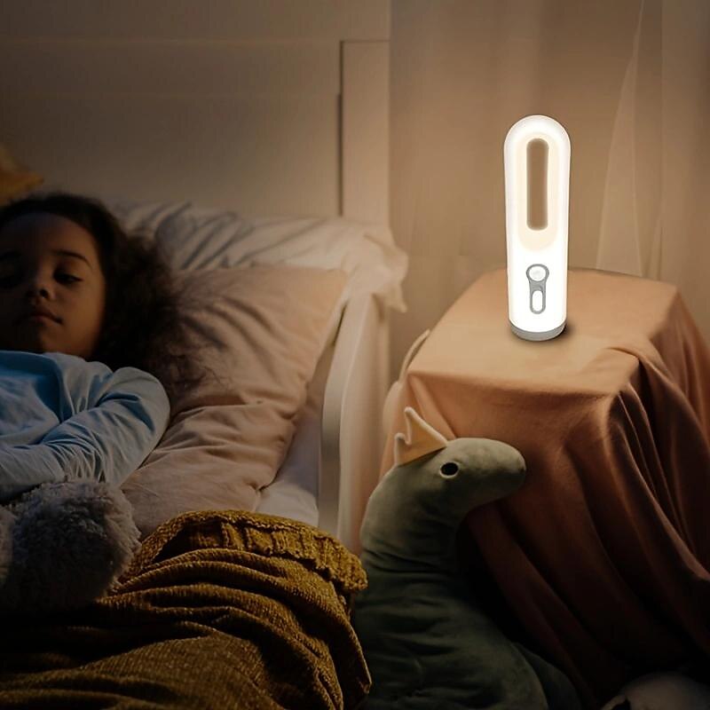 Motion Sensor Night Light Rechargeable Portable LED Night Light With Flashlight With Dusk To Dawn Sensor Suitable For Bedroom Bathroom Baby Nursery Toilet Reading Camping 2025 - $13.99 –P9