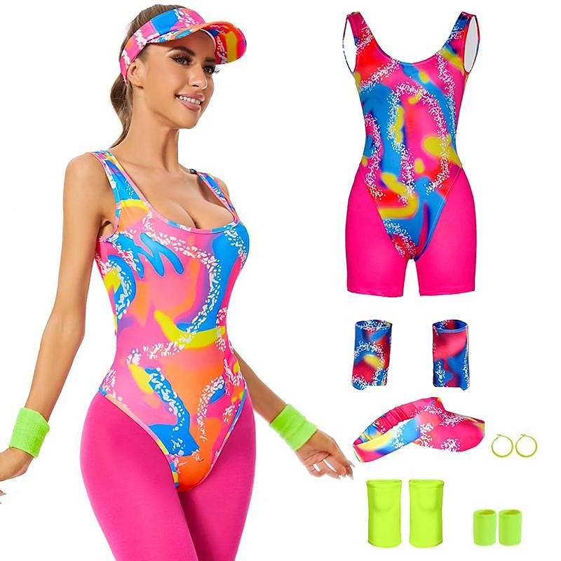 Puppe Cosplay Kostüm Outfits Retro Vintage Knallpink Film Cosplay for Herren Erwachsene Maskerade Karneval 2025 - $43.99 –P5