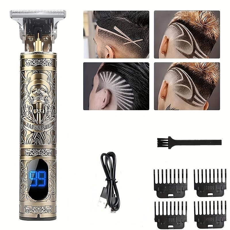 USB Rechargeable Hair Clippers and Beard Trimmer for Men - Precise T-Blade Trimmer with LCD Screen - Grooming Kit for Men 2025 - $24.99 –P9