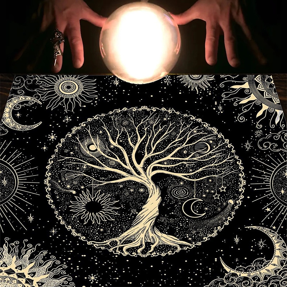 Скатерть Таро для игры, алтарная ткань, колдовство, астрологический декор, блокнот для карт оракула, коврик для таро, декор ведьмака, сувениры для вечеринок, декор для подарков на вечеринку, 2026 - $16.99 –P7