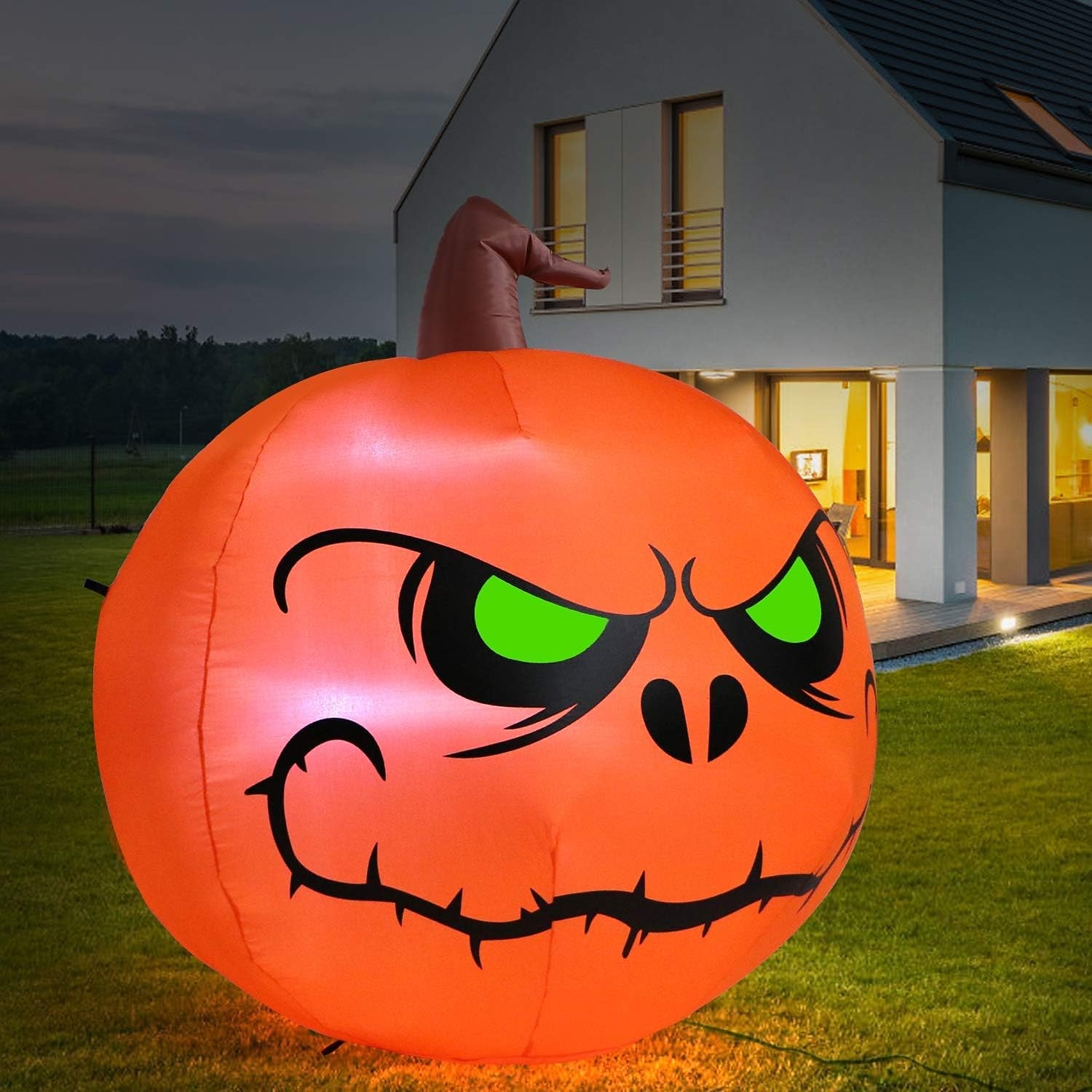 halloween-koristeet puhallettavat noitakurpitsa valo ulkona suuri pelottava noita räjäyttää ulkohalloween-koristeet pihalle puutarha nurmikkojuhlat 2025 - $44.99 –P2