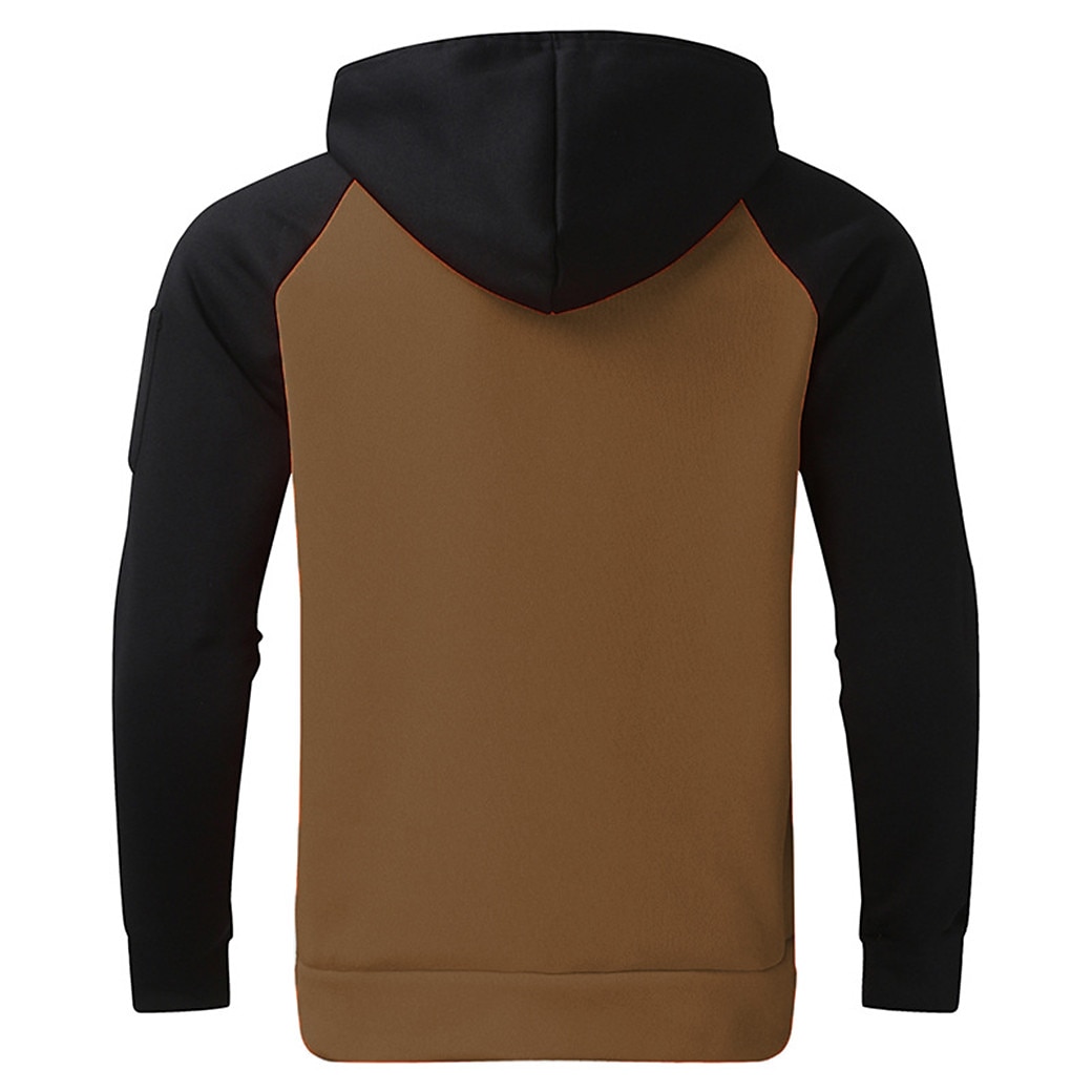 Herr Huvtröja Svart Gul Rubinrött Blå Orange Huva Färgblock Sport & Utomhus Dagligen Helgdag Streetwear Häftig Ledigt Vår & Höst Kläder Pull Tröjor 2025 - $20.99 –P13