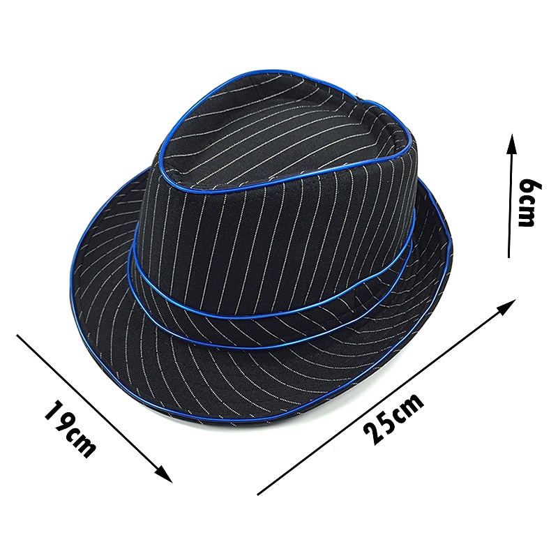 Luminous Hat Gentleman Performance Hat LED Glow Top Hat Party Gift Birthday Wedding Costume Christmas Halloween Supplies 2025 - $28.99 –P10