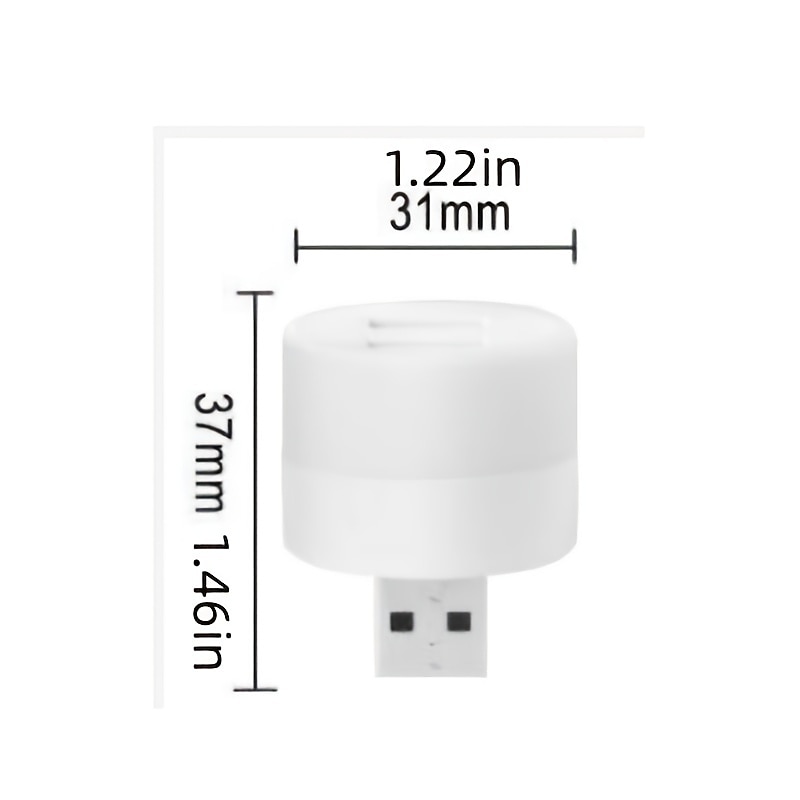 1 шт. энергосберегающая лампа с мини-USB-разъемом — светодиодный ночник для ноутбука, настольного компьютера, ноутбука и блока питания — защита глаз и совместимость с 5 В/1 А 2025 - $11.99 –P3