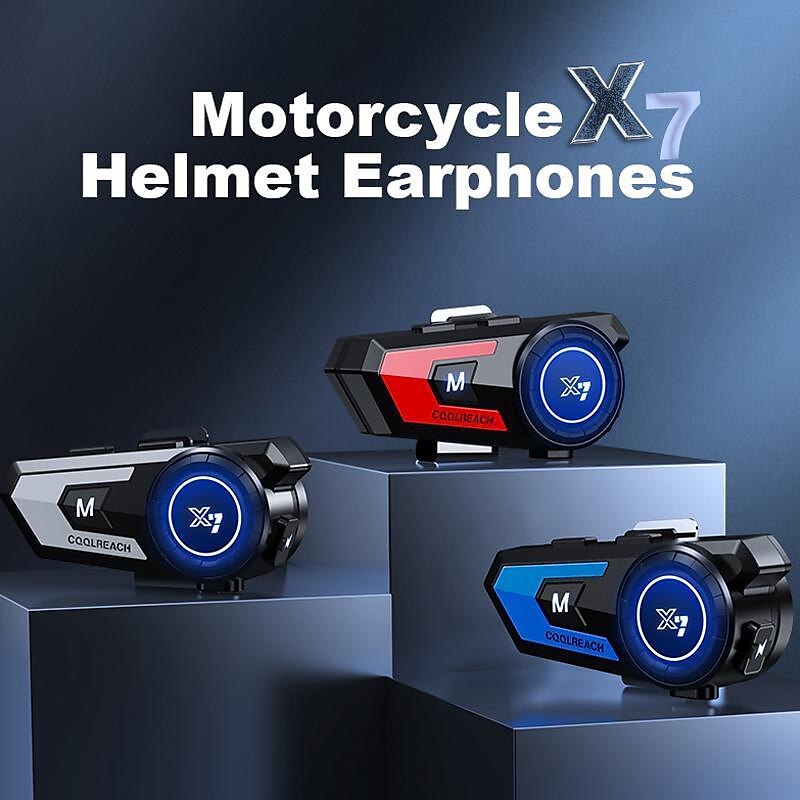 X7 Bluetooth 5.0 Motorcycle Helmet Headset Headphone Wireless Motorcycle Handsfree Stereo Earphone MP3 Speaker Waterproof 2025 - $63.99 –P7