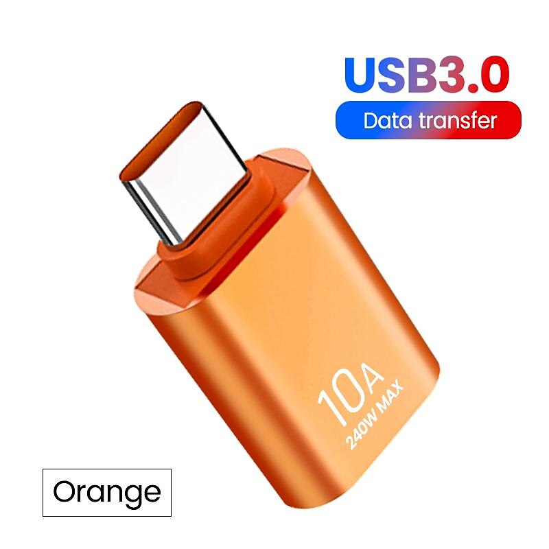 3PCS Olaf 10A OTG USB 3.0 To Type C Adapter TypeC Female to USB Male Converter Fast Charging Data Transfer For Macbook Xiaomi Samsung 2025 - $12.99 –P12