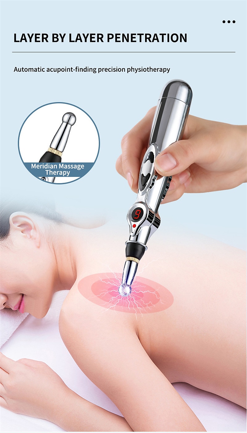 Acupuncture Pen 5 in 1 Electronic Acupuncture Pen Meridian Energy Pulse Massage PenMulti-Function Massage Pen Tools for Massage Energy Therapy Pain Relief1 x AA Battery (Not Included) 2025 - $13.99 –P14