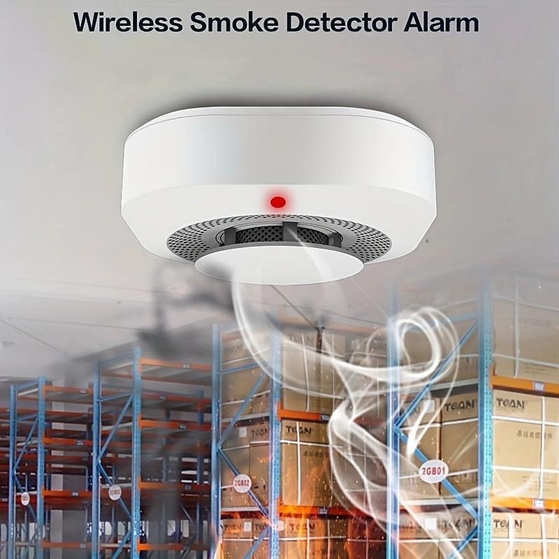 Tuya Smart Life WiFi Function Family Parlor Child Room Home Kitchen Smoke Detector PIR Sound Alarm Sensor Shop Fire Inspection 2025 - $19.99 –P4