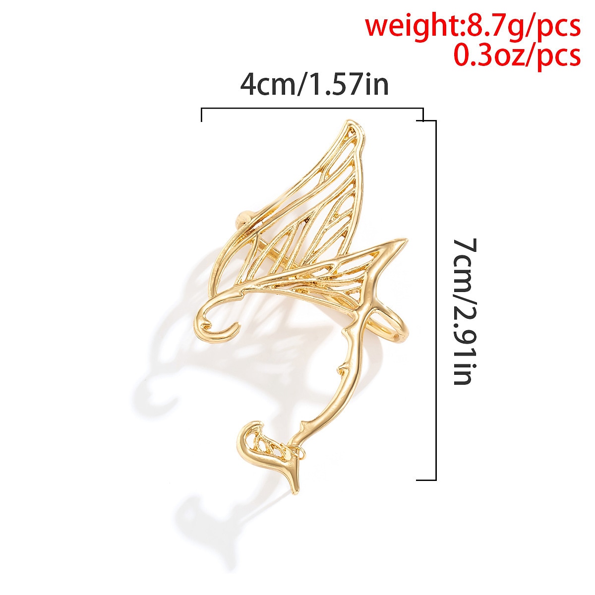 Elf Halloween Ear Cuffs punkowy gotyk Ubrać się Dla dorosłych Damskie Halloween Karnawał Mardi Gras Łatwe kostiumy na Halloween Wystroić 2025 - $10.49 –P1