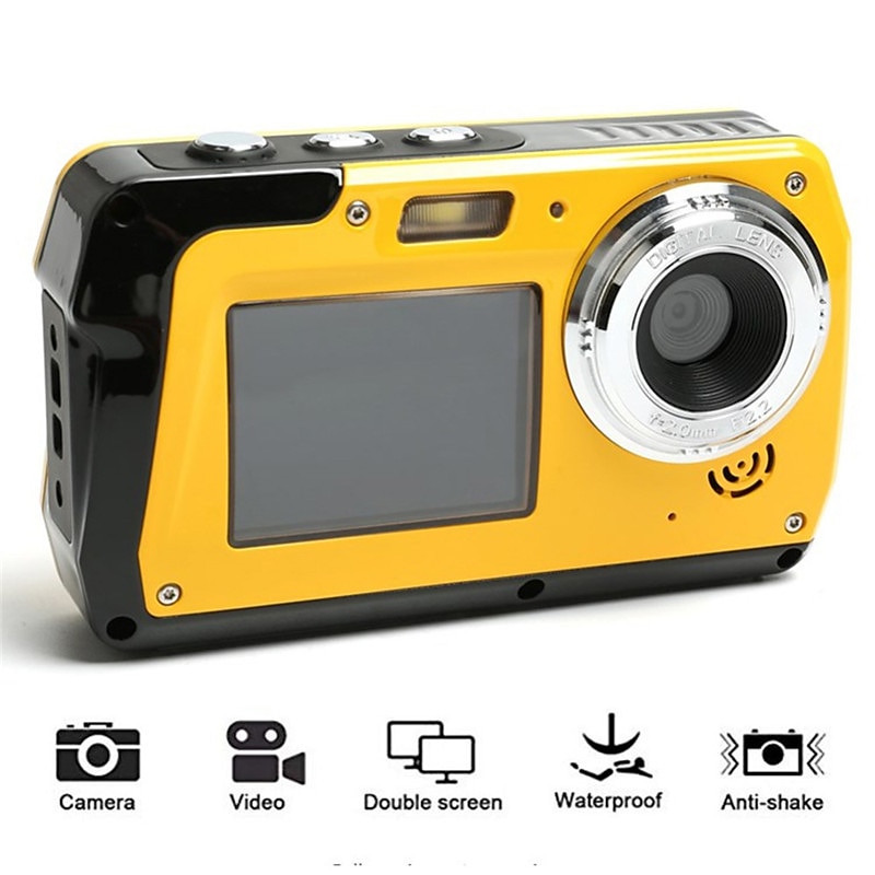 4K30FPS Waterproof Camera 56MP Underwater Cameras UHD Video Recorder Selfie IPS Dual Screens(3/2) 10FT Waterproof Digital Camera for Snorkeling on Vacation 1700mAh 2025 - $142.99 –P11