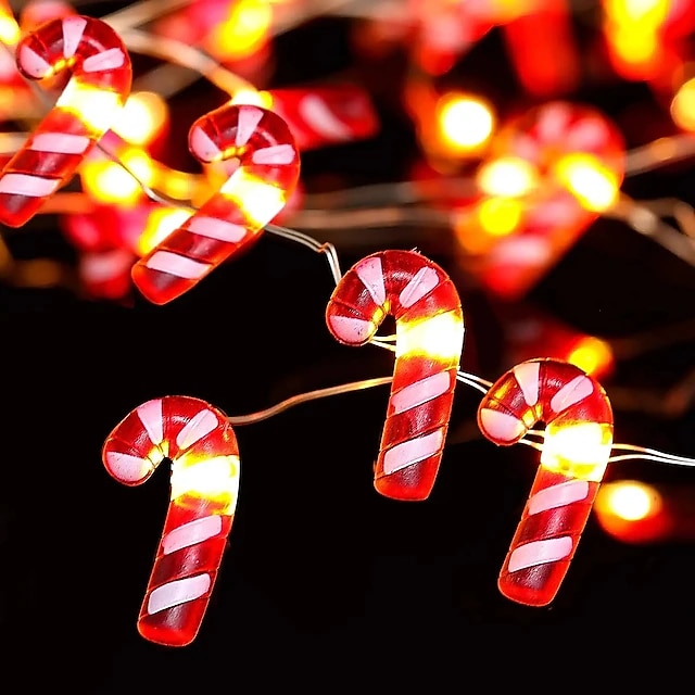napelemes karácsonyi hóember Mikulás cukorka tündérfüzér fények 4m 40 led 8 mód világítás kültéri ip65 vízálló füzér fények karácsonyi esküvő kert terasz fa party ünnep dekoráció 2025 - $18.99 –P15