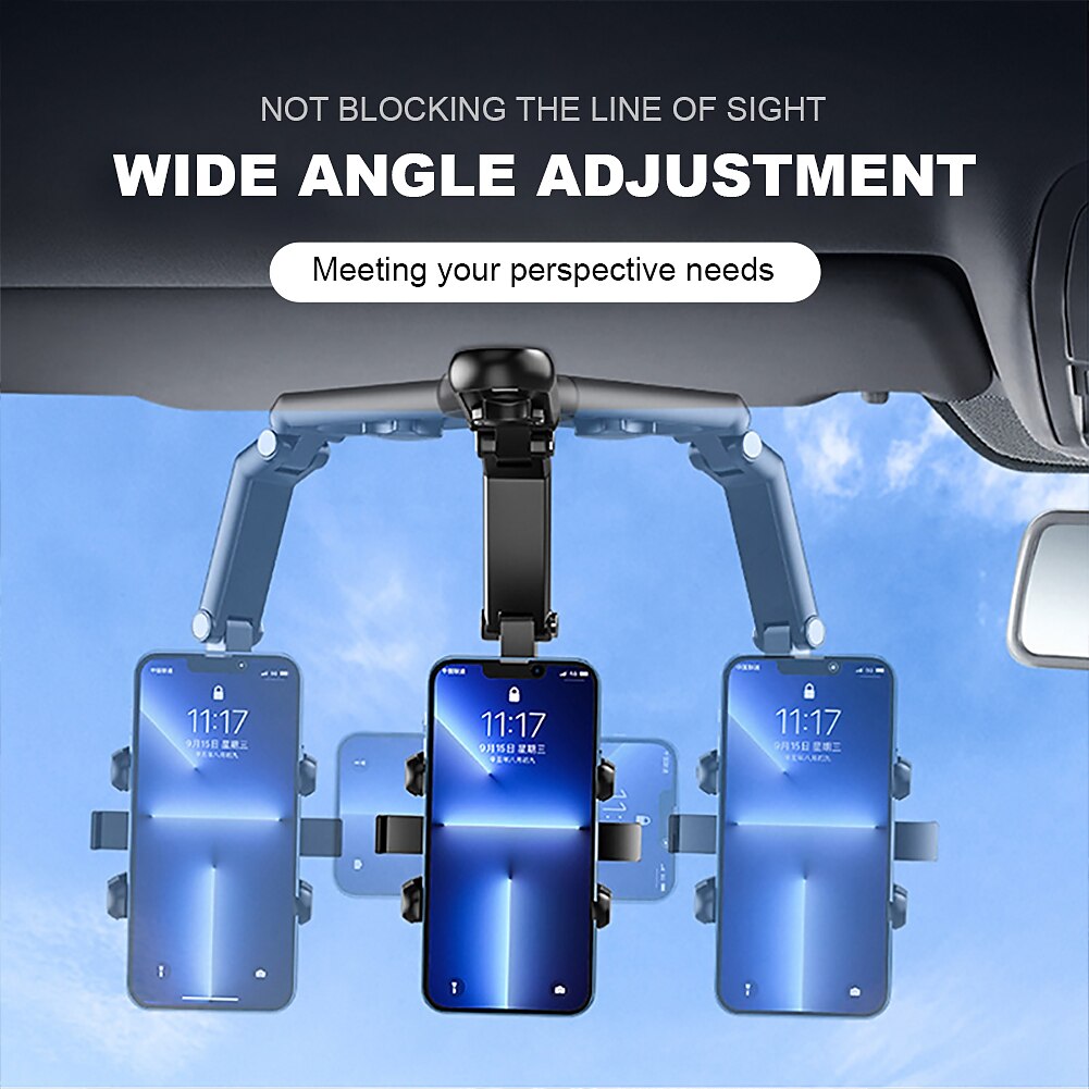 Car Sun visor mobile phone bracket Rotatable Adjustable Multifunction Phone Holder for Car Compatible with All Mobile Phone Phone Accessory 2025 - $16.99 –P4