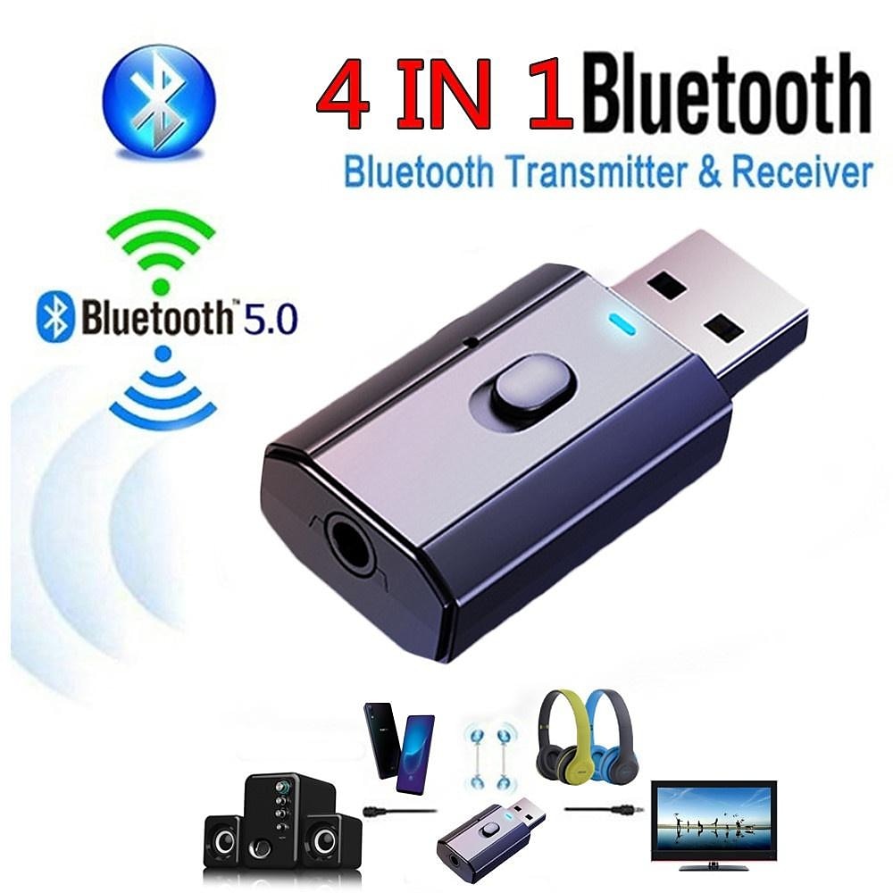 Mini USB Bluetooth 5.0 Audio Receiver Transmitter 4 IN 1 Mini 3.5mm Jack AUX RCA Stereo Music Wireless Adapter For TV Car PC 2025 - $9.99 –P1