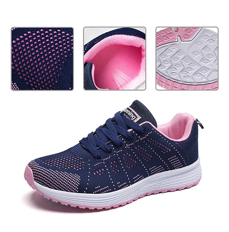scarpe da corsa leggere e traspiranti da donna: sneakers sportive completamente bianche per palestra, passeggiate e uso quotidiano del 2025 a $24.99 –P2