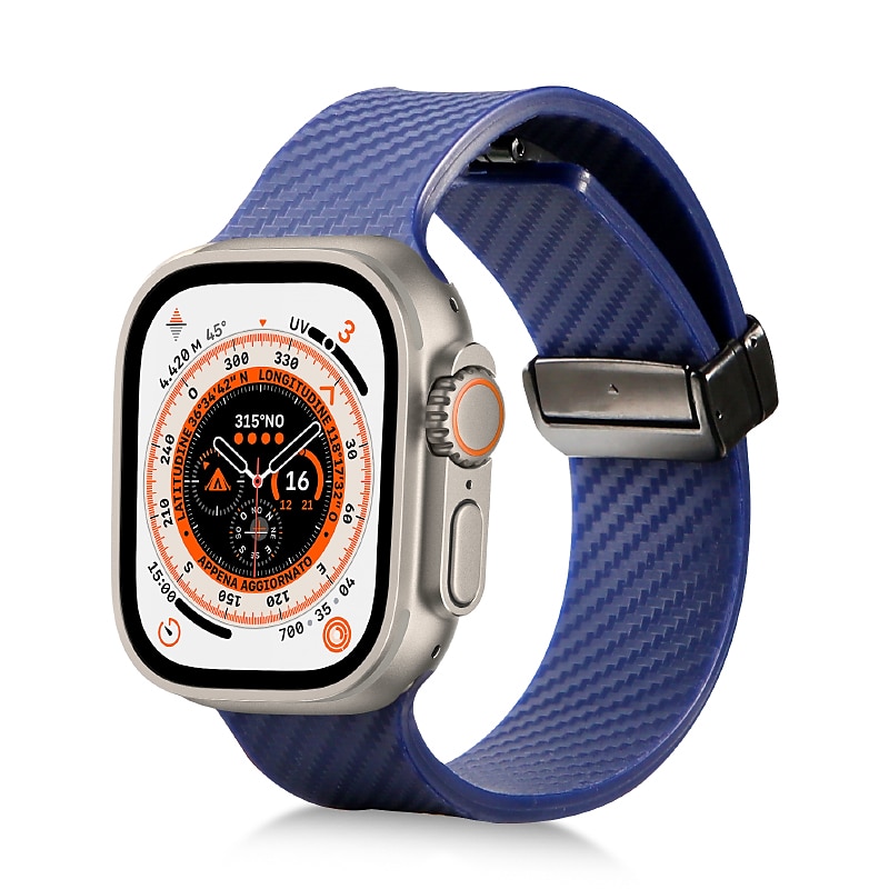 2025年 スポーツバンド と互換性があります Apple Watch ウォッチバンド 38mm 40mm 41mm 42mm 44mm 45mm 49mm マグネティッククラスプ 防水 調整可 シリコーン 交換用時計バンド のために iwatch Ultra 2 Series 9 8 7 SE 6 5 4 3 2 1  コレクション – $11.99 –P1