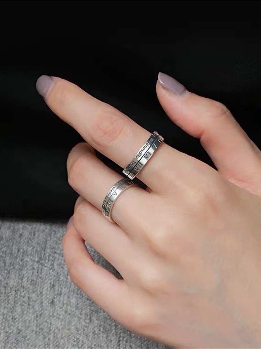 Damen Ringe Modisch Outdoor Buchstabe Ring 2025 - $7.49 –P6
