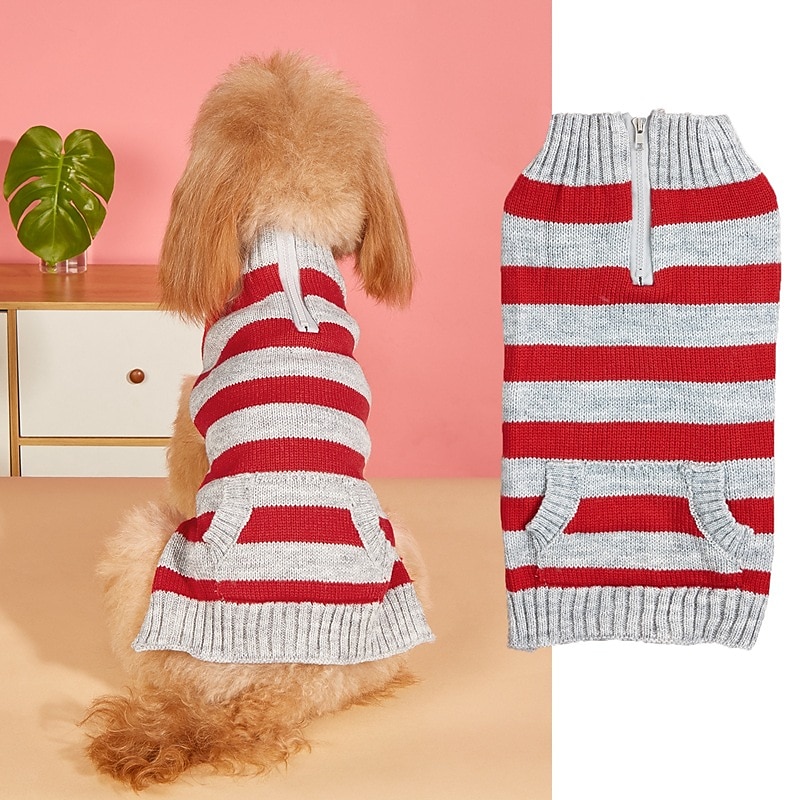 Cachorros Gatos Súeters Pulôver Moda Estilo bonito Inverno Respirável Macio Lavável Confortável Ao ar livre Casual / Diário Roupas para cães for Bichon Frise Pomerânia Animais de Pequeno Porte de 2025 por $27.99 –P3
