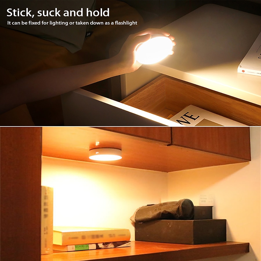 Wireless Motion Sensing Wall Light Charging Night Light Night Automatic Sensing Light Kitchen Bedroom Decorative Light 2025 - $8.99 –P4