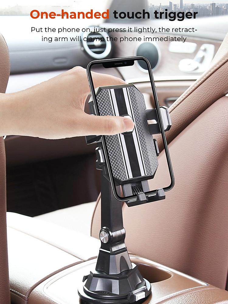 Adjustable Cup Holder Phone Mount For Car No Shaking Car Cup Phone Holder Cell Phone Holder Mount For Car Truck SUV 2025 - $17.99 –P2