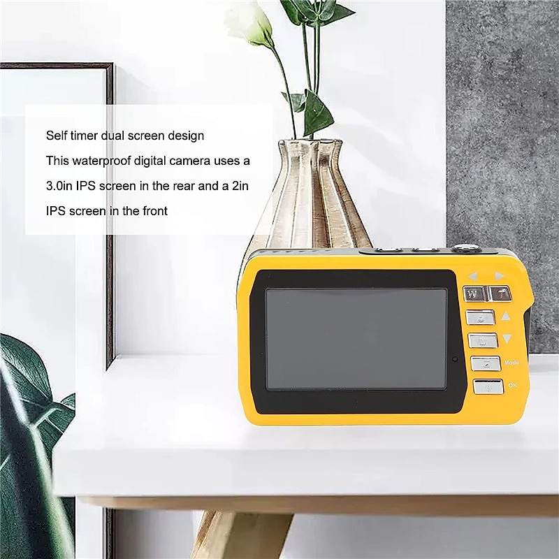 4K30FPS Waterproof Camera 56MP Underwater Cameras UHD Video Recorder Selfie IPS Dual Screens(3/2) 10FT Waterproof Digital Camera for Snorkeling on Vacation 1700mAh 2025 - $142.99 –P10