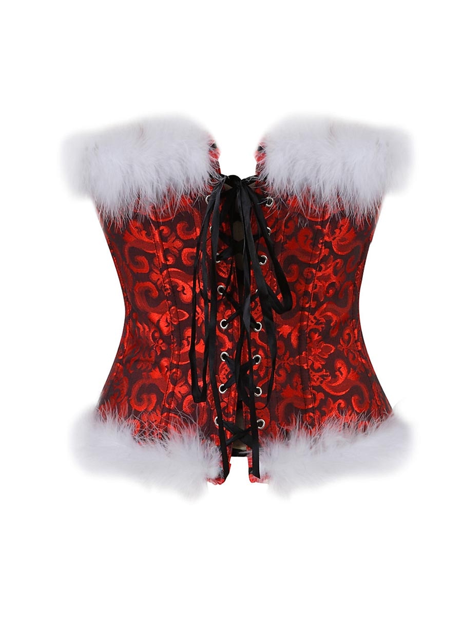 Body Shaper Plus Size per Donne Corpetti di Moda a Fiore Comfort per Feste di Natale Casa in Poliestere Traspirante Bandeau Senza Maniche Senza Schiena Piuma Estate Primavera Nero Rosso Vino Regalo del 2026 a $29.99 –P3