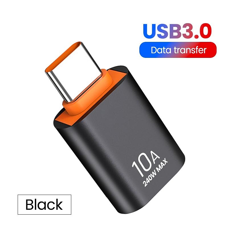 3PCS Olaf 10A OTG USB 3.0 To Type C Adapter TypeC Female to USB Male Converter Fast Charging Data Transfer For Macbook Xiaomi Samsung 2025 - $12.99 –P10