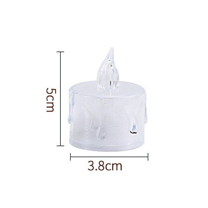 LED Electronic Candle Light Battery Powered Ghost Festival Decoration Night Light for Christmas New Year Wedding Party Home Decoration Lighting 4/12/24pcs for Halloween 2025 - $9.99 –P1